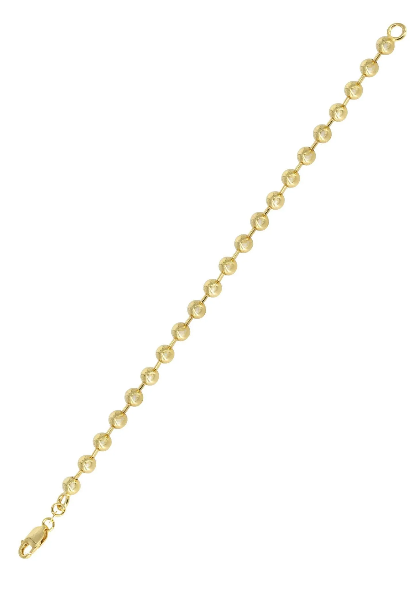 14K Gold Bracelet Dog Tag