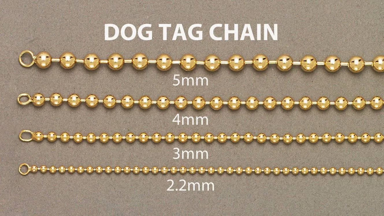 14K Gold Bracelet Dog Tag