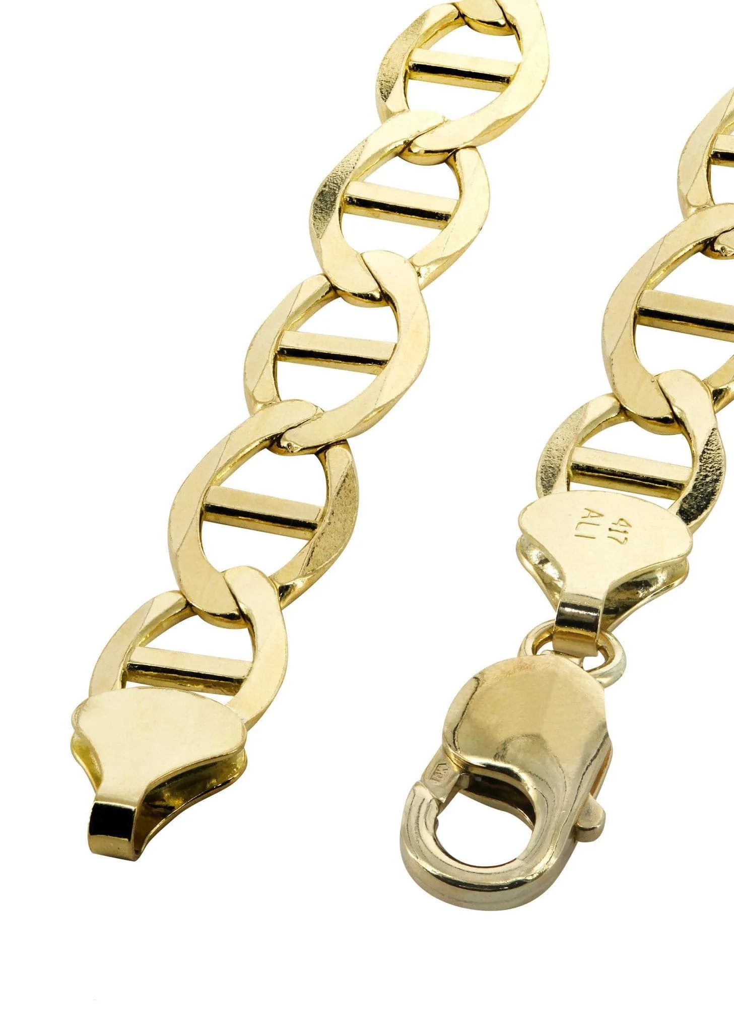 14K Gold Bracelet Solid Mariner