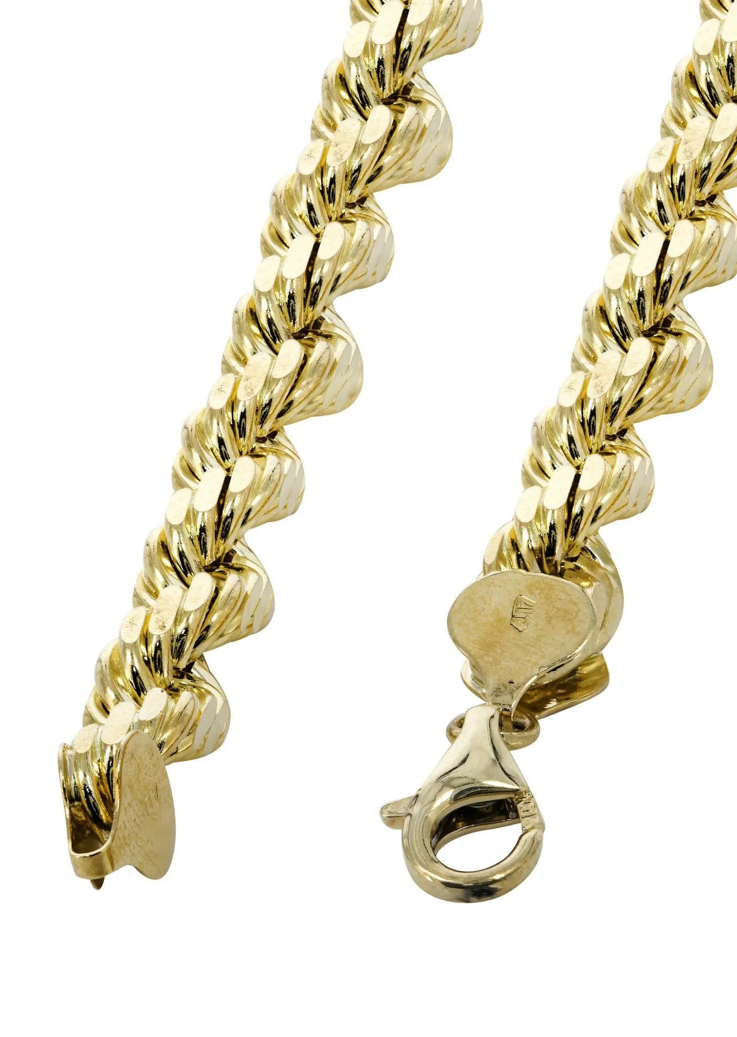 14K Gold Bracelet Solid Rope