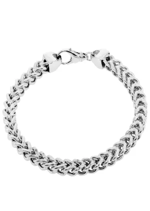 14K White Gold Bracelet Semi Solid  Franco