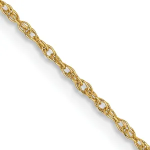 14k Yellow Gold 0.80-mm wide Light Baby Rope Chain