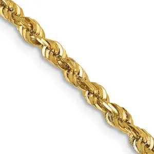 14k Yellow Gold 2.82mm DC ExtraLight Rope Chain