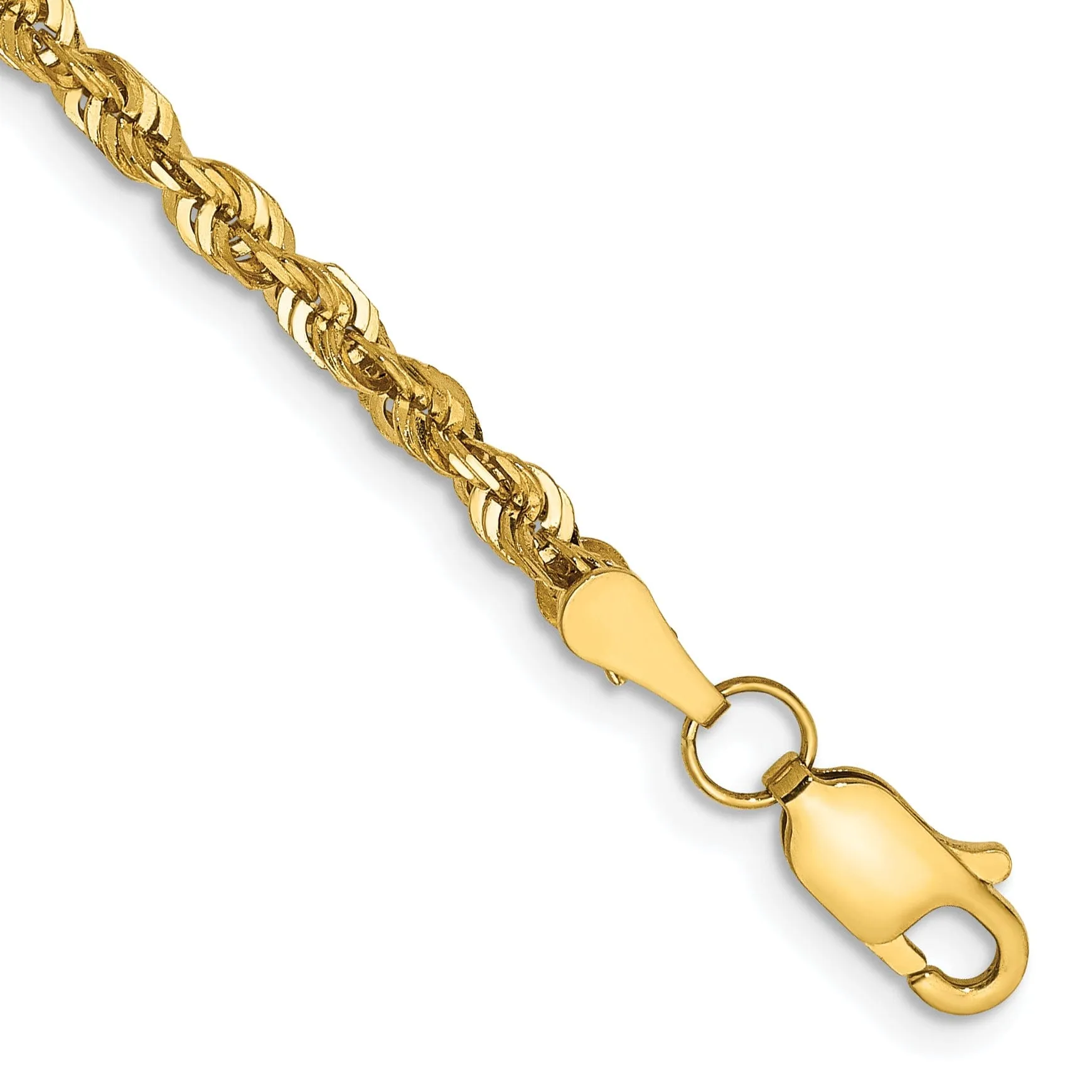 14k Yellow Gold 2.82mm DC ExtraLight Rope Chain