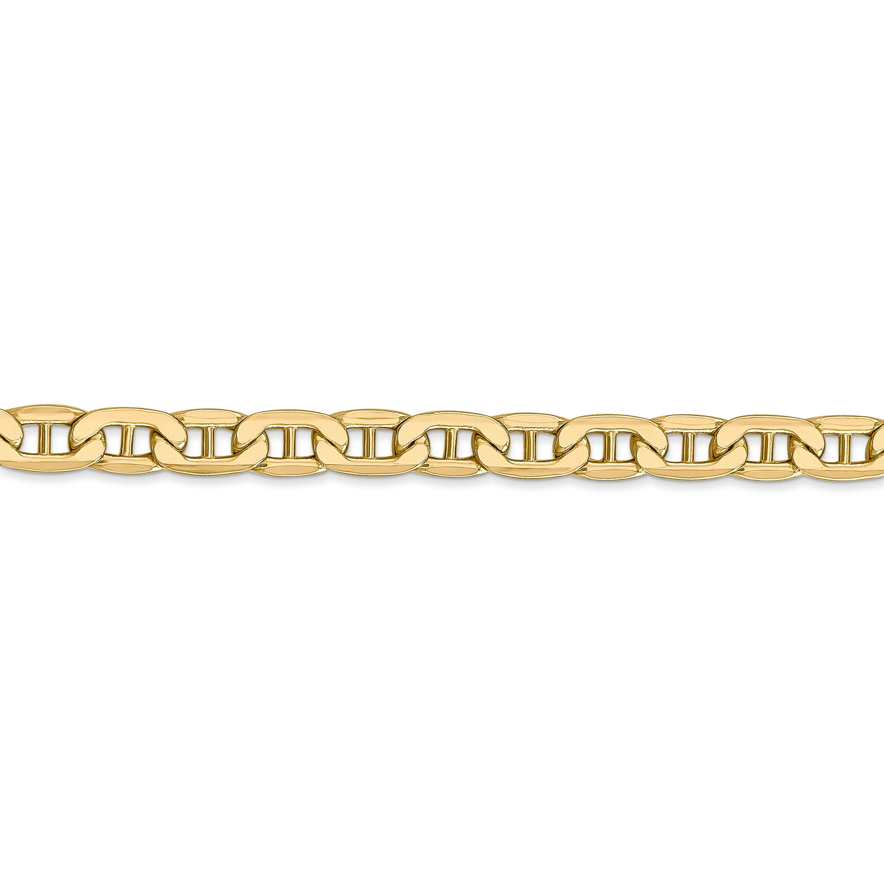 14k Yellow Gold 5.85-mm Semi Solid Anchor Chain