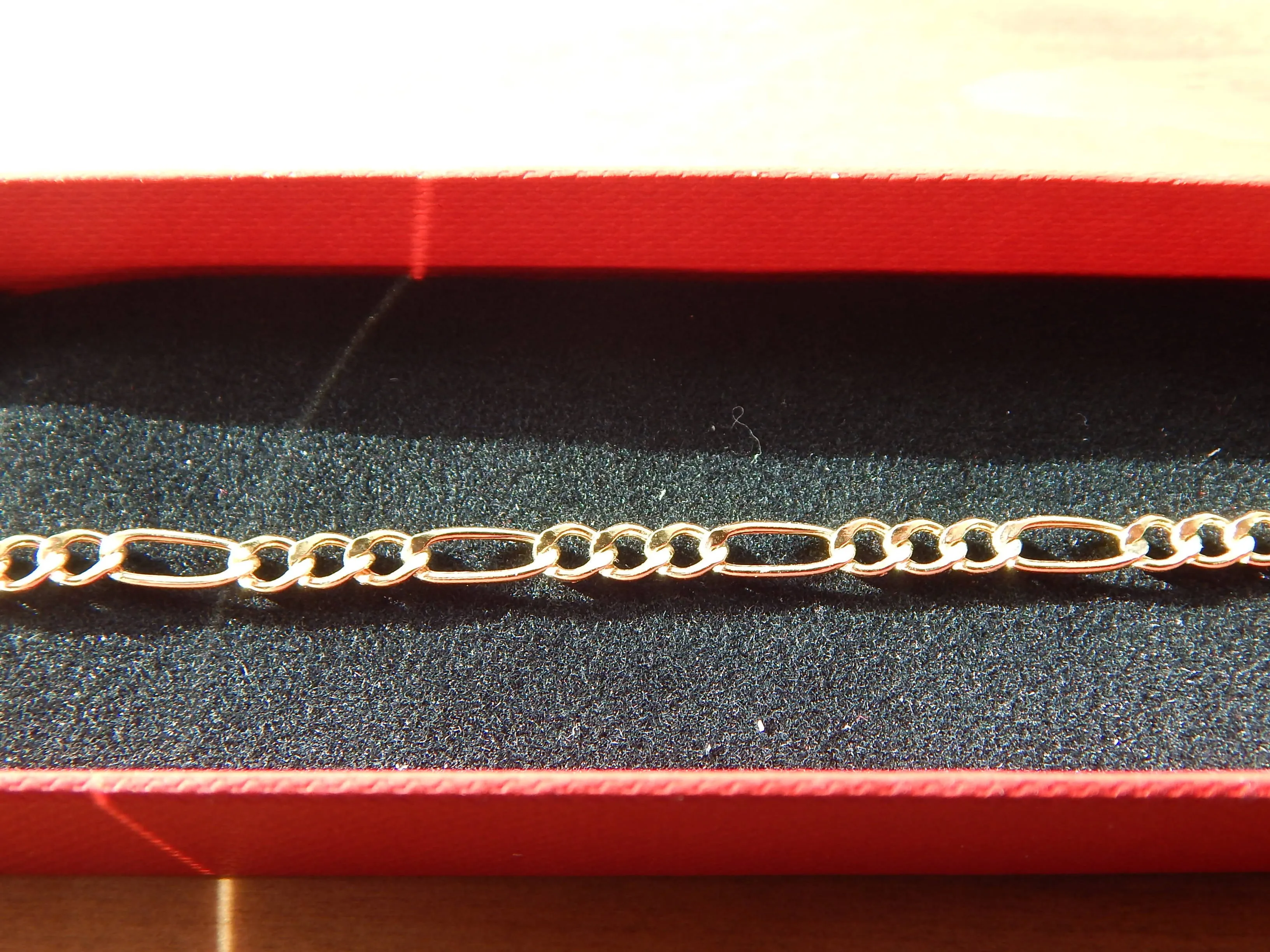 9ct Gold Figaro Bracelet