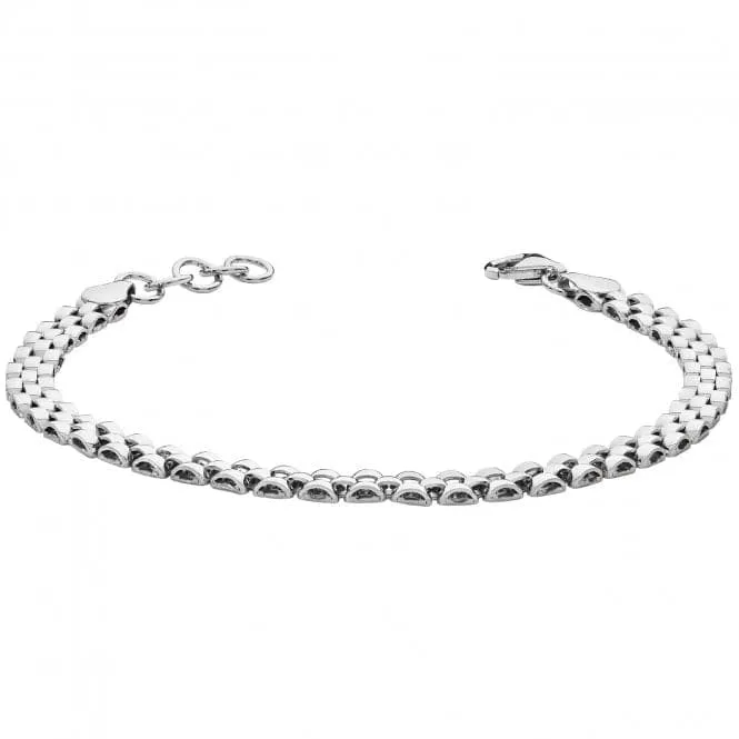 Acotis Silver Bracelet Rhodium Plated Watch Link  G3304B