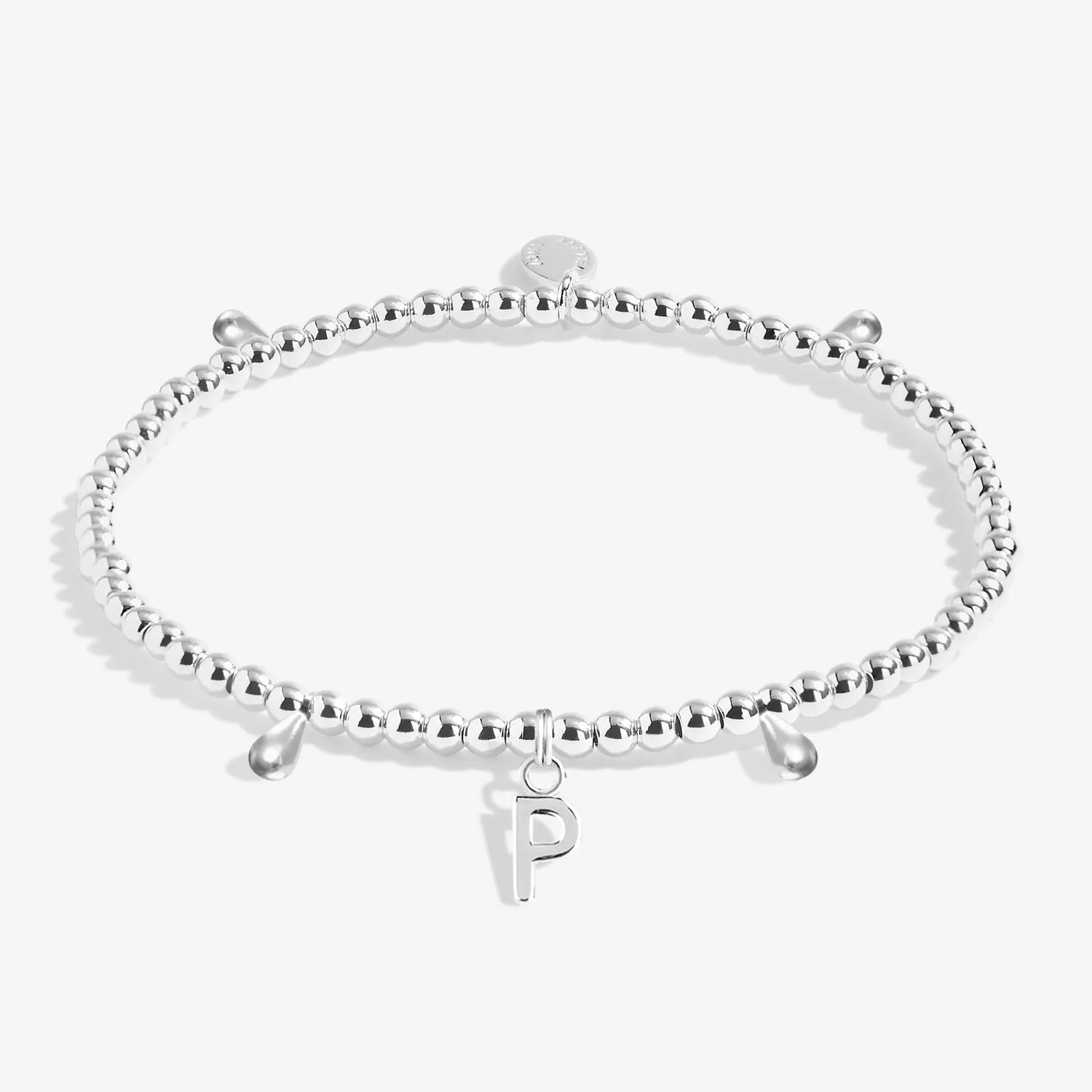 Alphabet A Little P Silver Plated Bracelet 7757