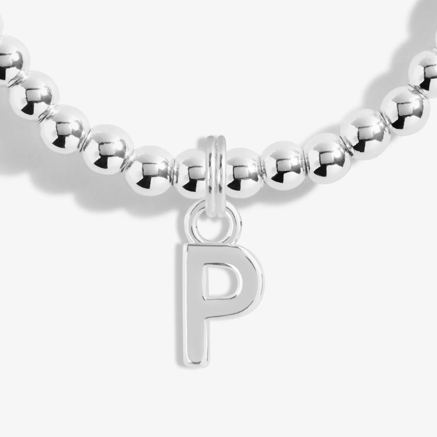 Alphabet A Little P Silver Plated Bracelet 7757