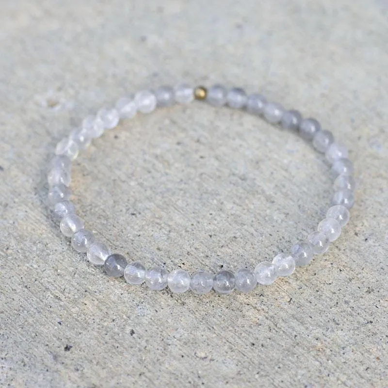 Amplify Cloudy Quartz Crystal Delicate Bracelet