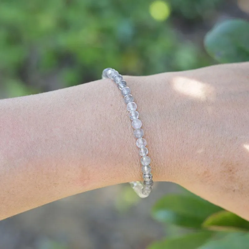 Amplify Cloudy Quartz Crystal Delicate Bracelet