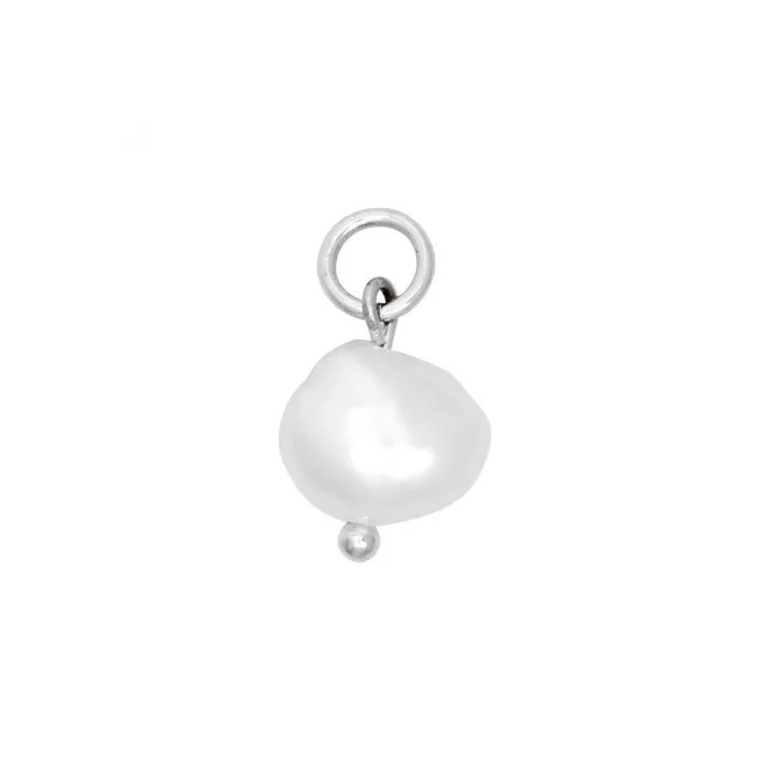 Ashiana Aliz Pearl Charm Silver