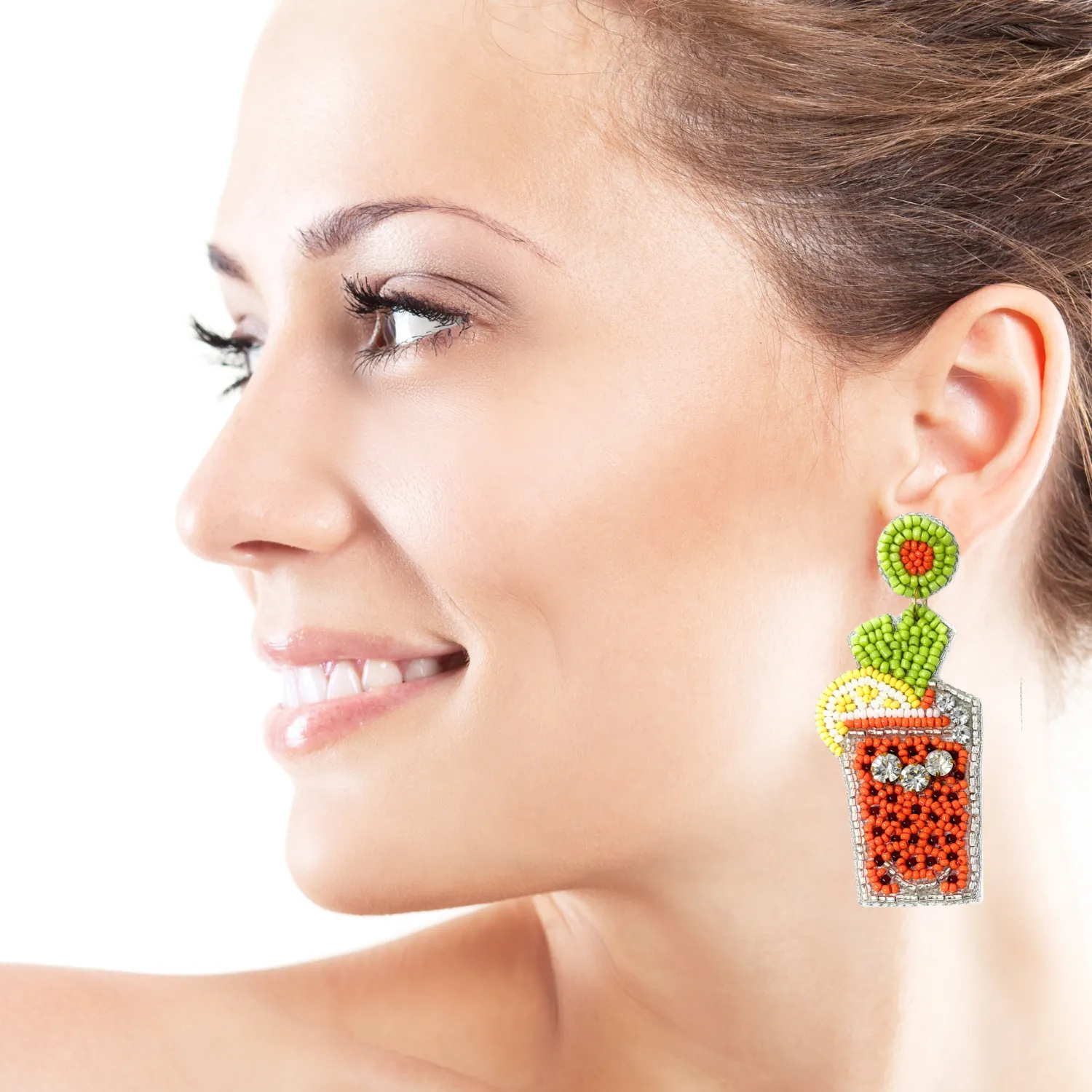 Bloody Mary Beaded Earrings