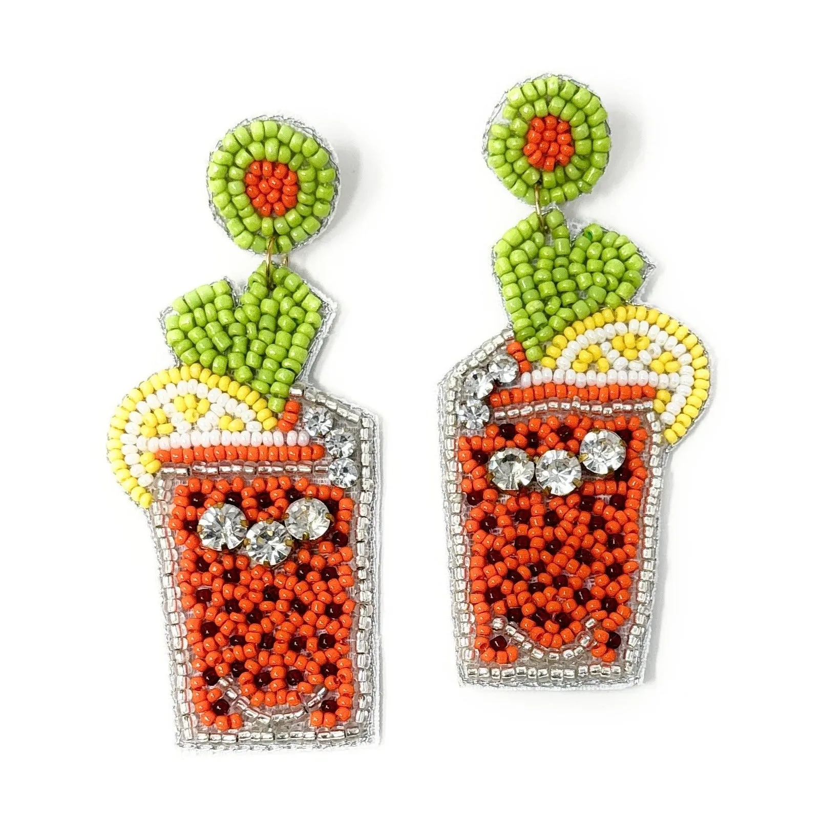 Bloody Mary Beaded Earrings