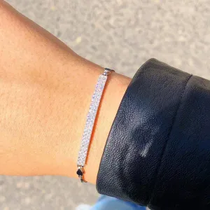 Bracelet for woman, delicate Sterling silver 925 and zircons