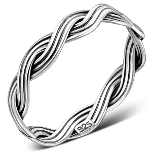 Braided Knot Sterling Silver Ring