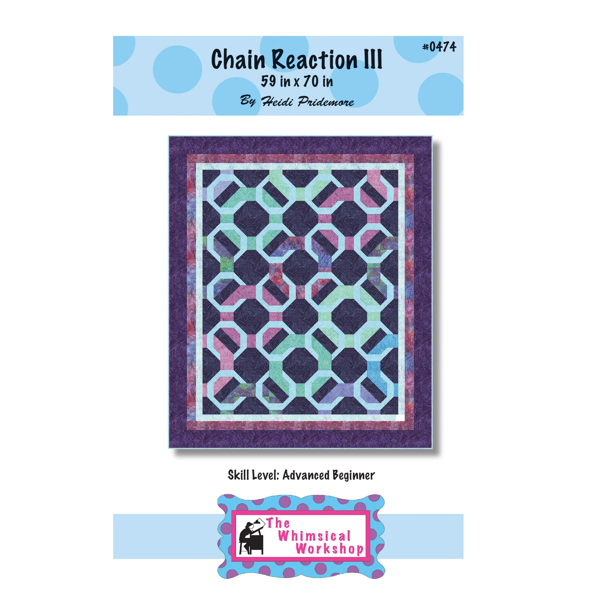 Chain Reaction III Quilt Pattern TWW-0474 - Paper Pattern