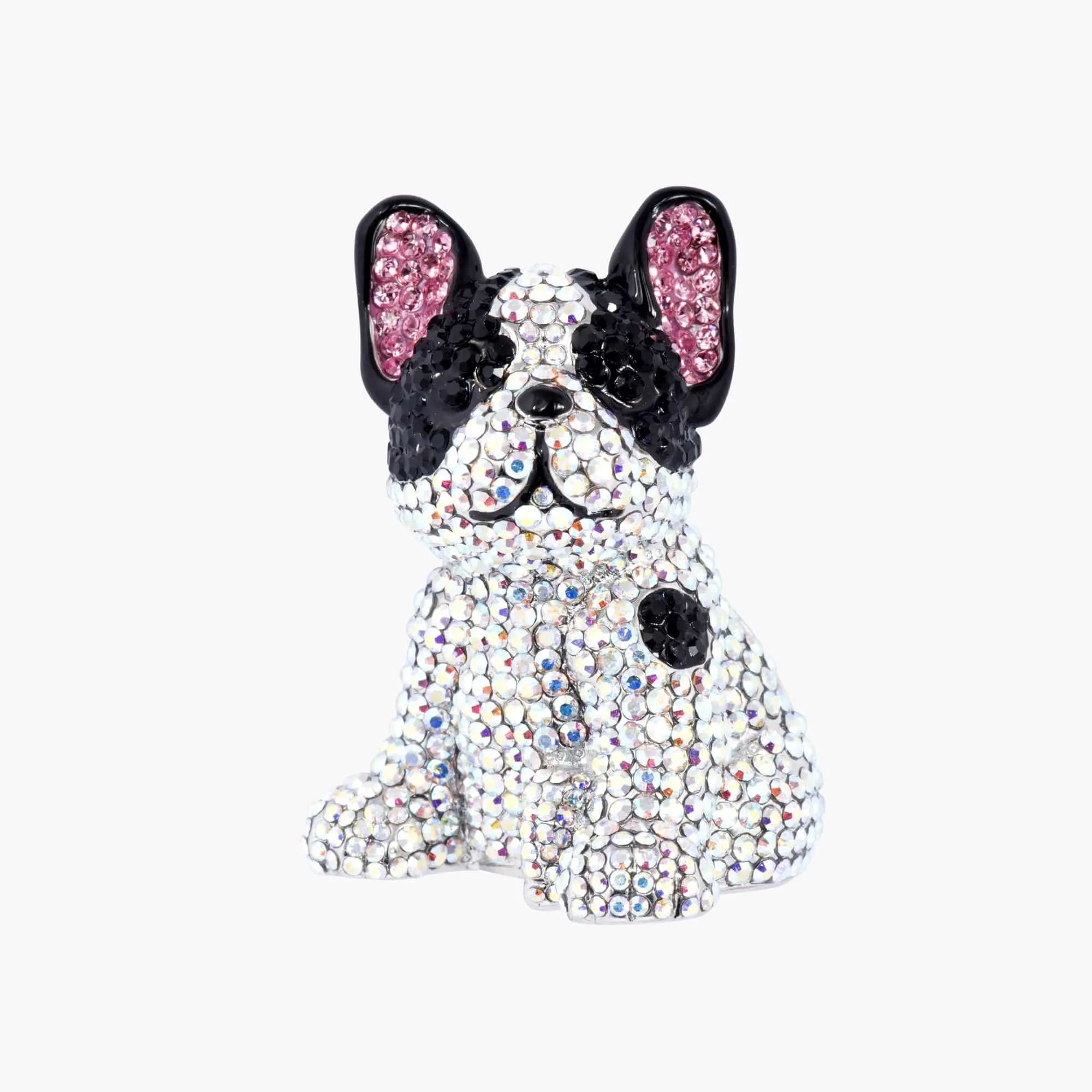 Crystal French Bulldog Brooch