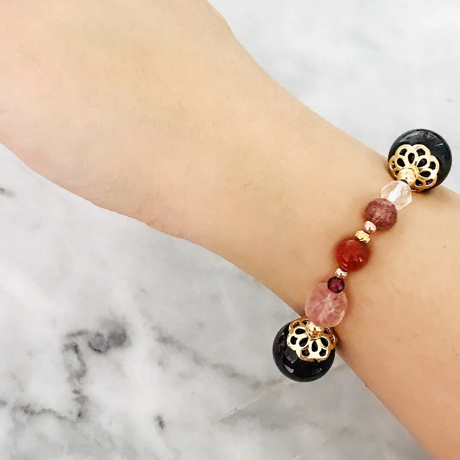 Delicate Garnet Bracelet