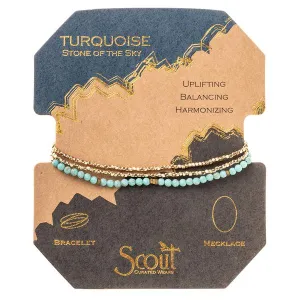 Delicate Stone Turquoise/Gold - Stone of the Sky