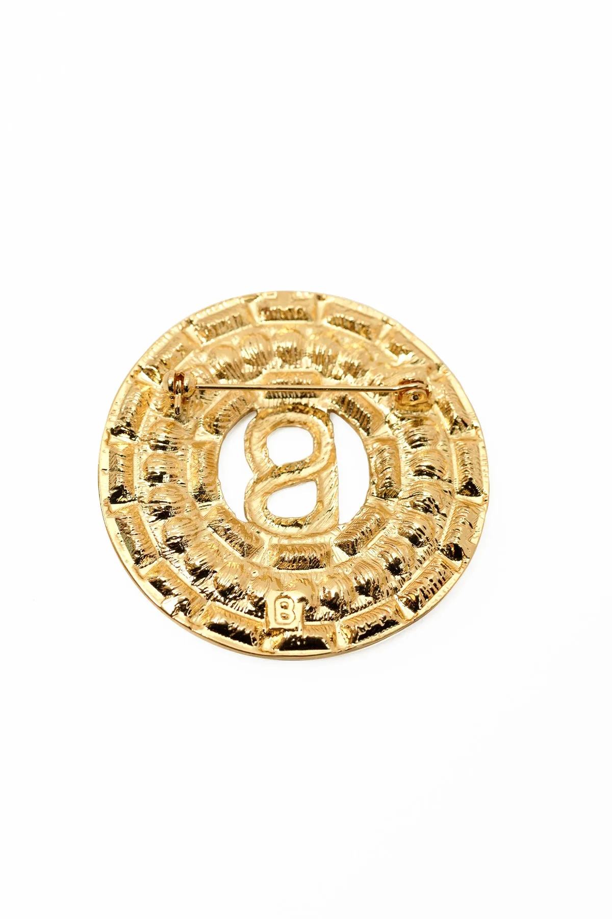 Emma Round Brooch - Gold