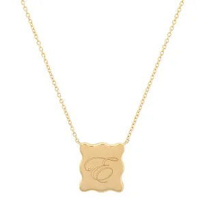 Engravable Gold Form Necklace