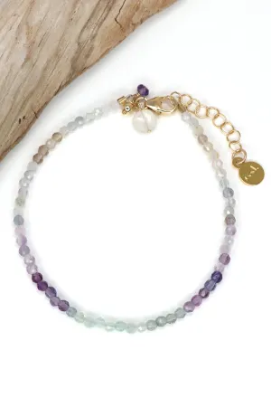 Fluorite Charm Bracelet