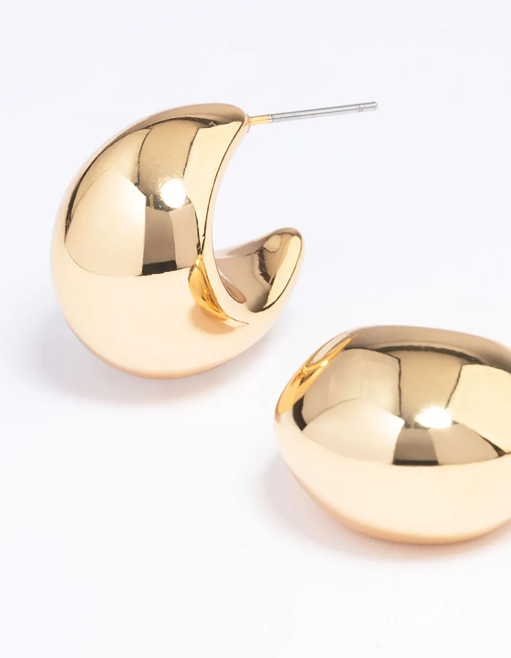 Gold Plated Bold Hoop Earrings