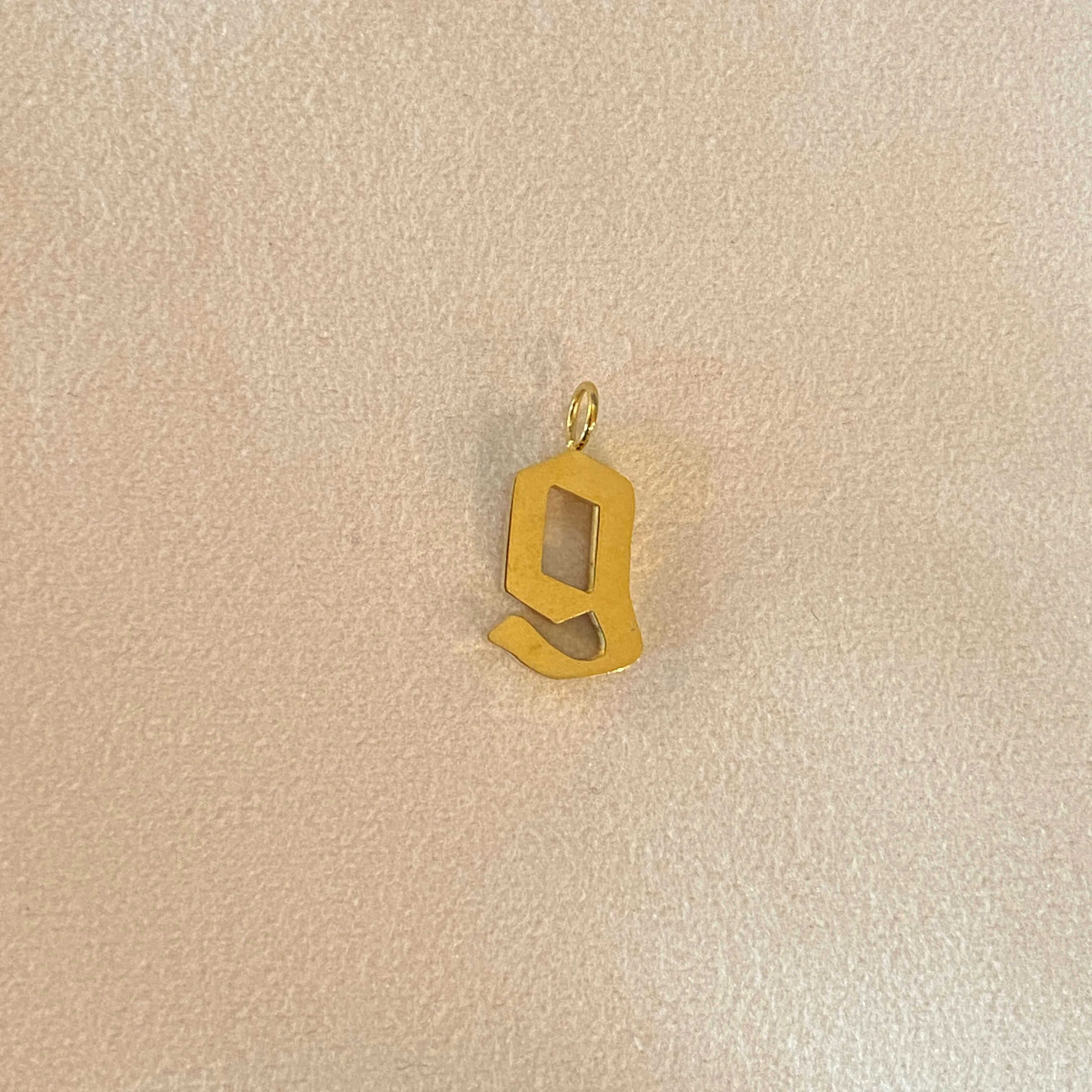 Gothic Letter Charm   Box Chain