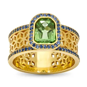 Green Garnet Ring