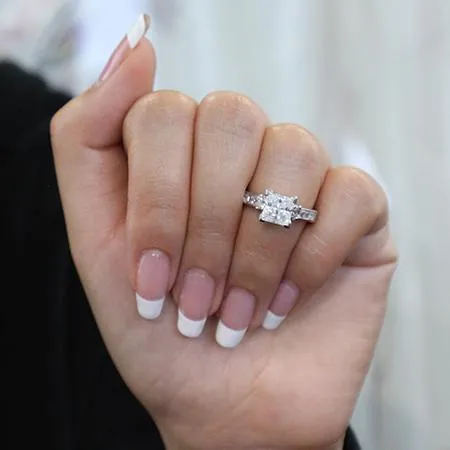 Hazel - GIA Natural Princess Diamond Engagement Ring