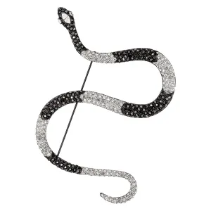 Hematite Snake Pin