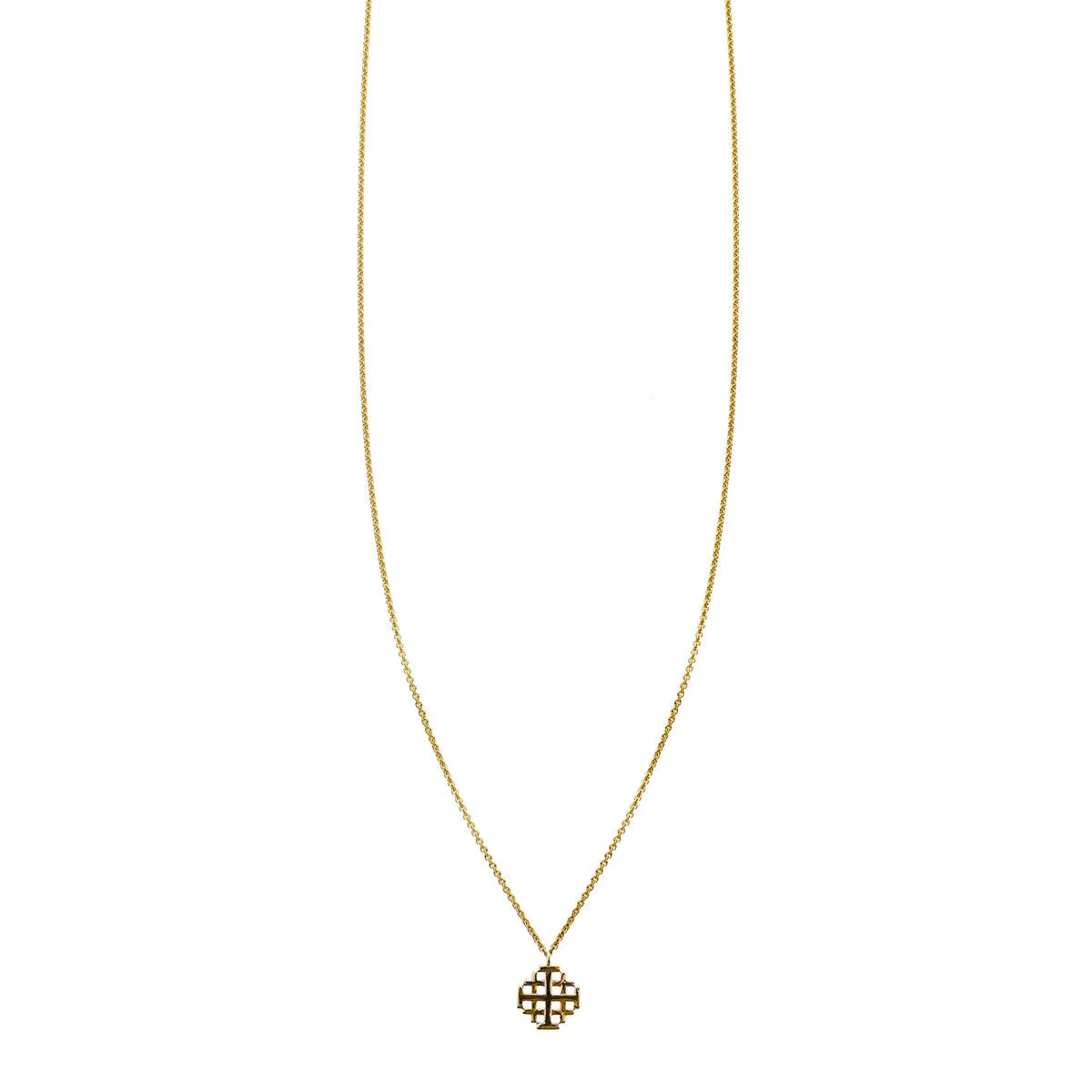 Jerusalem Cross Charm Necklace