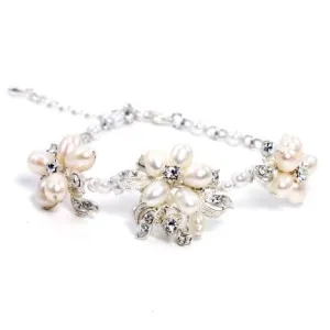 Lucia Freshwater Pearl and Crystal Bracelet