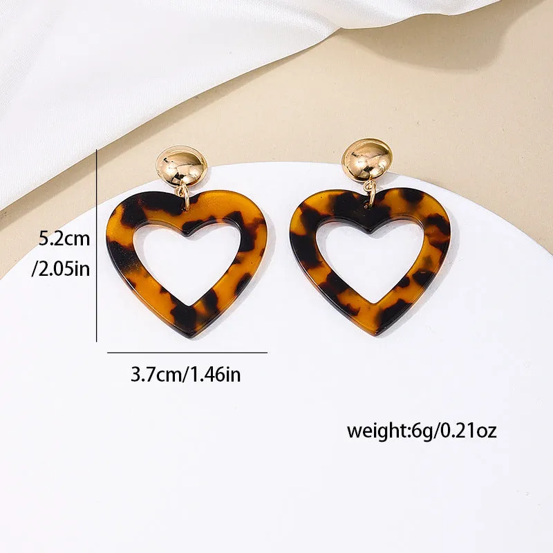 Luxurious Acrylic Geometric Earrings - Vienna Verve Collection