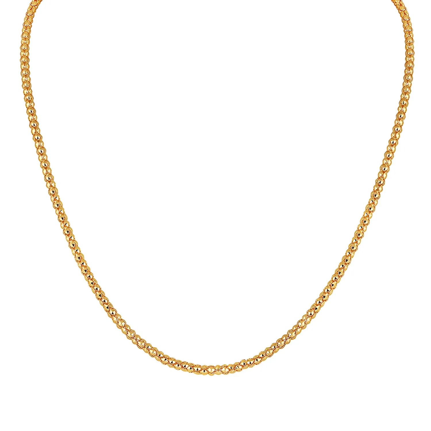 Mahi Exclusive Gold Plated Long Chain for Men and Boys (CN1100233G)