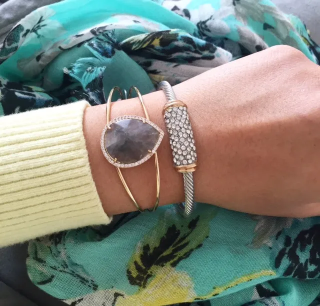 Makenna Gray Stone Cuff Bracelet