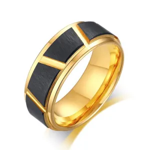 Men's 8mm Tungsten Carbide Luxury Wedding Band