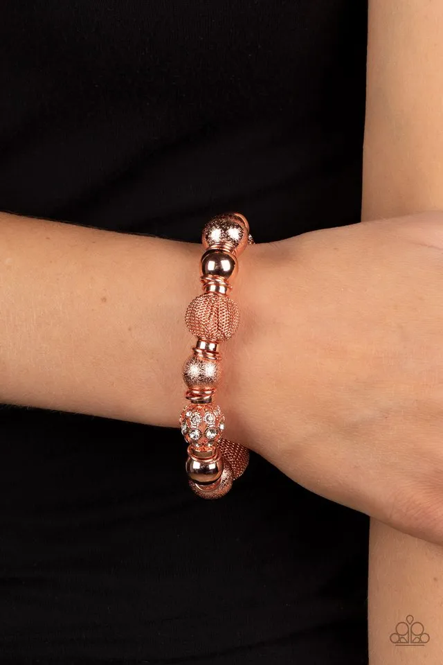 Paparazzi Bracelet ~ We Totally Mesh - Copper