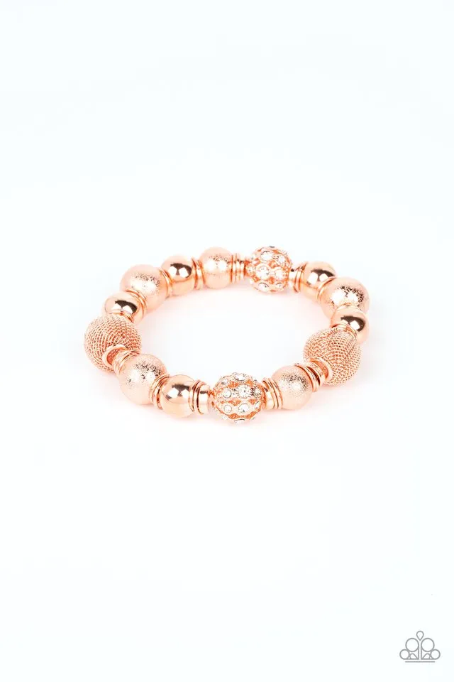 Paparazzi Bracelet ~ We Totally Mesh - Copper