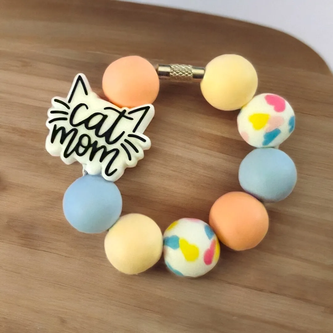 Pastel Cat Mom Handle Bracelet