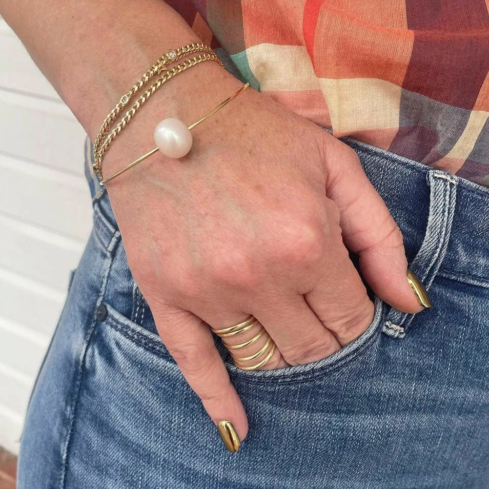 Pearl Orbit Bangle