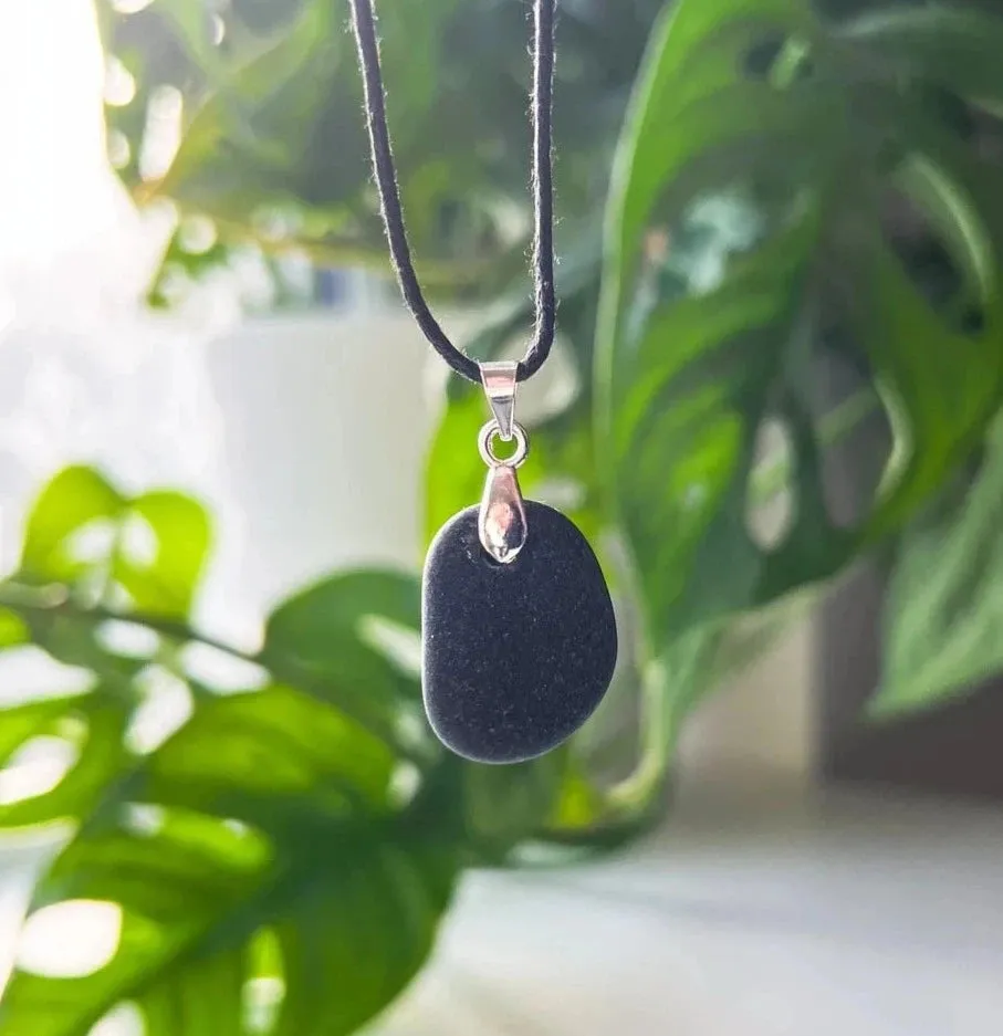 Planted By the Waters Necklace -  Beach Pebble Necklace Small