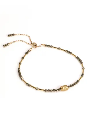 Pyrite Liquid Gold Bracelet