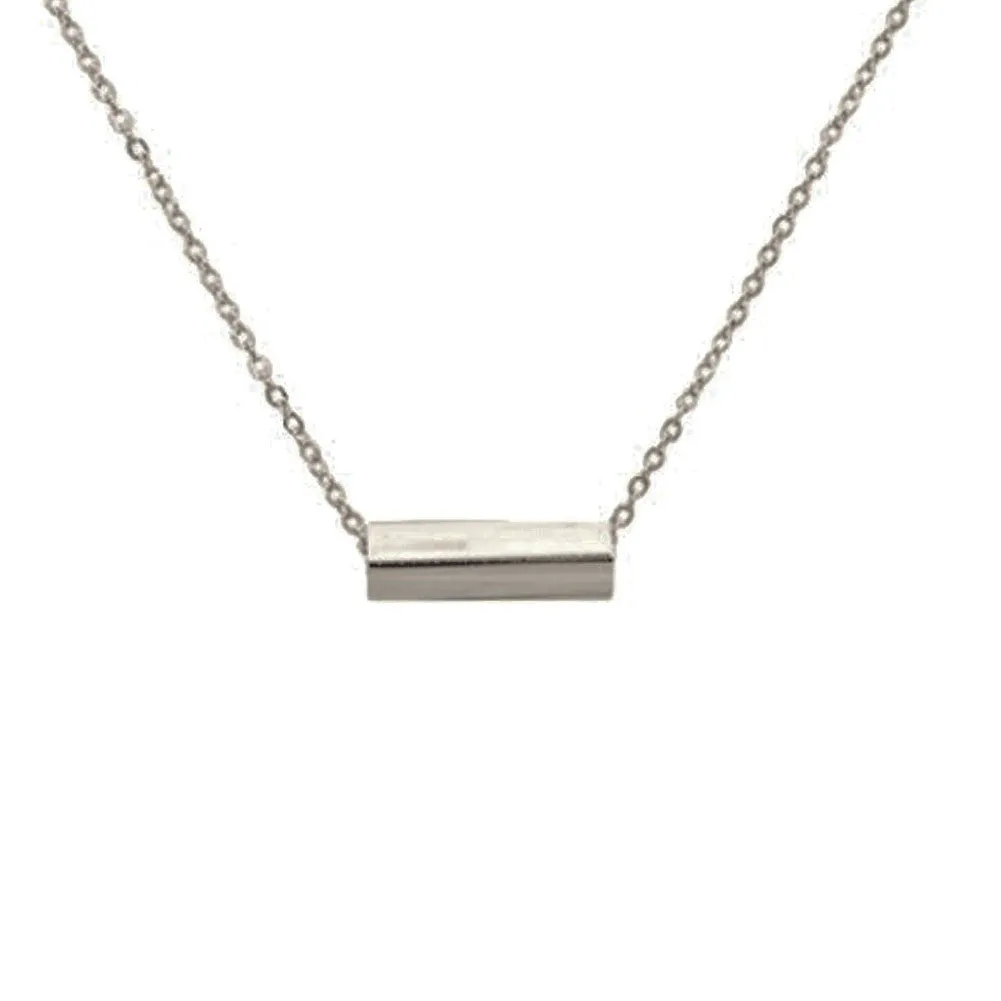 "Prism" Rectangle Bar Pendant Necklace