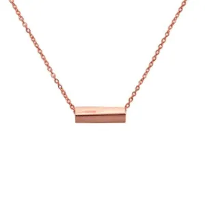 "Prism" Rectangle Bar Pendant Necklace