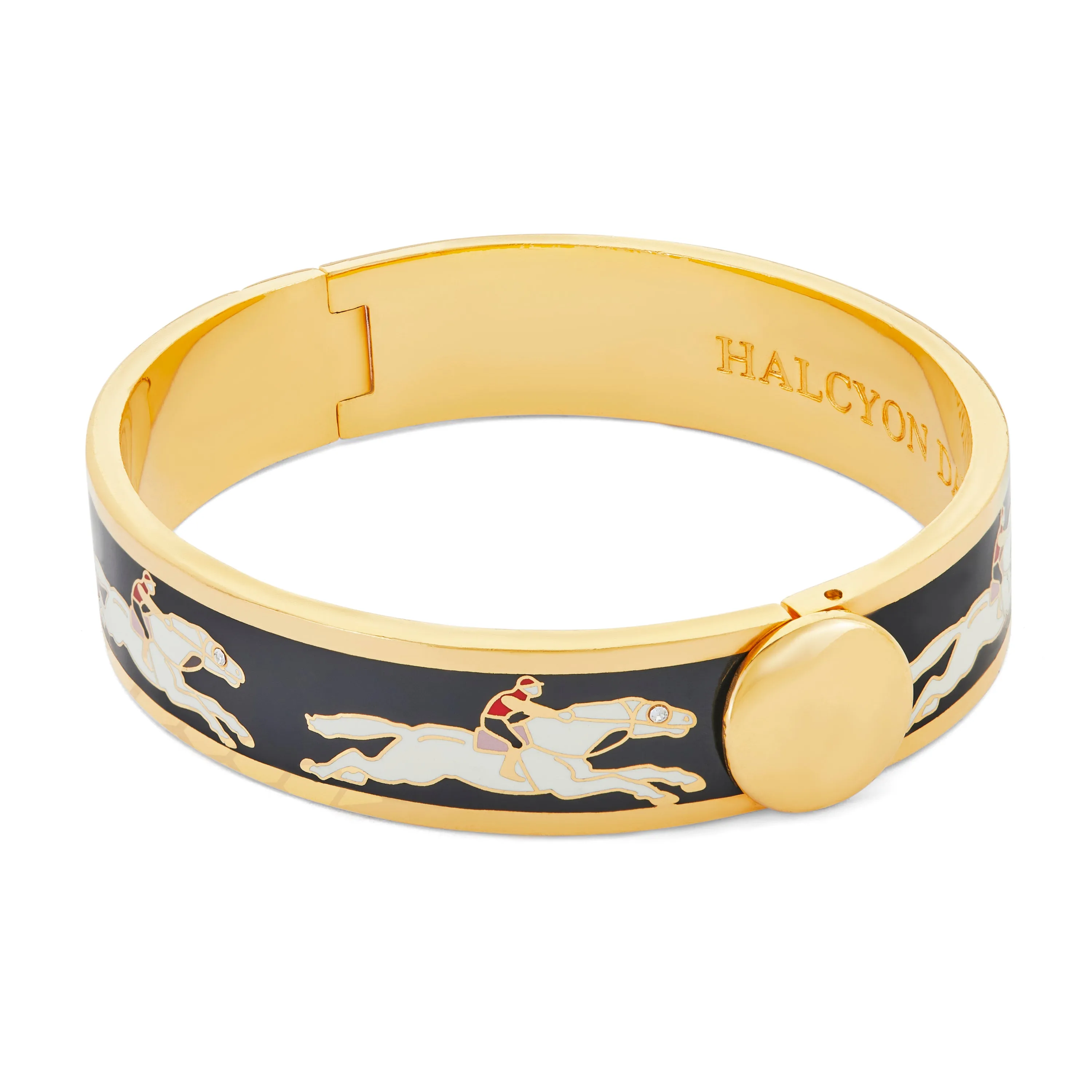 Race Horse Black & Cream Bangle