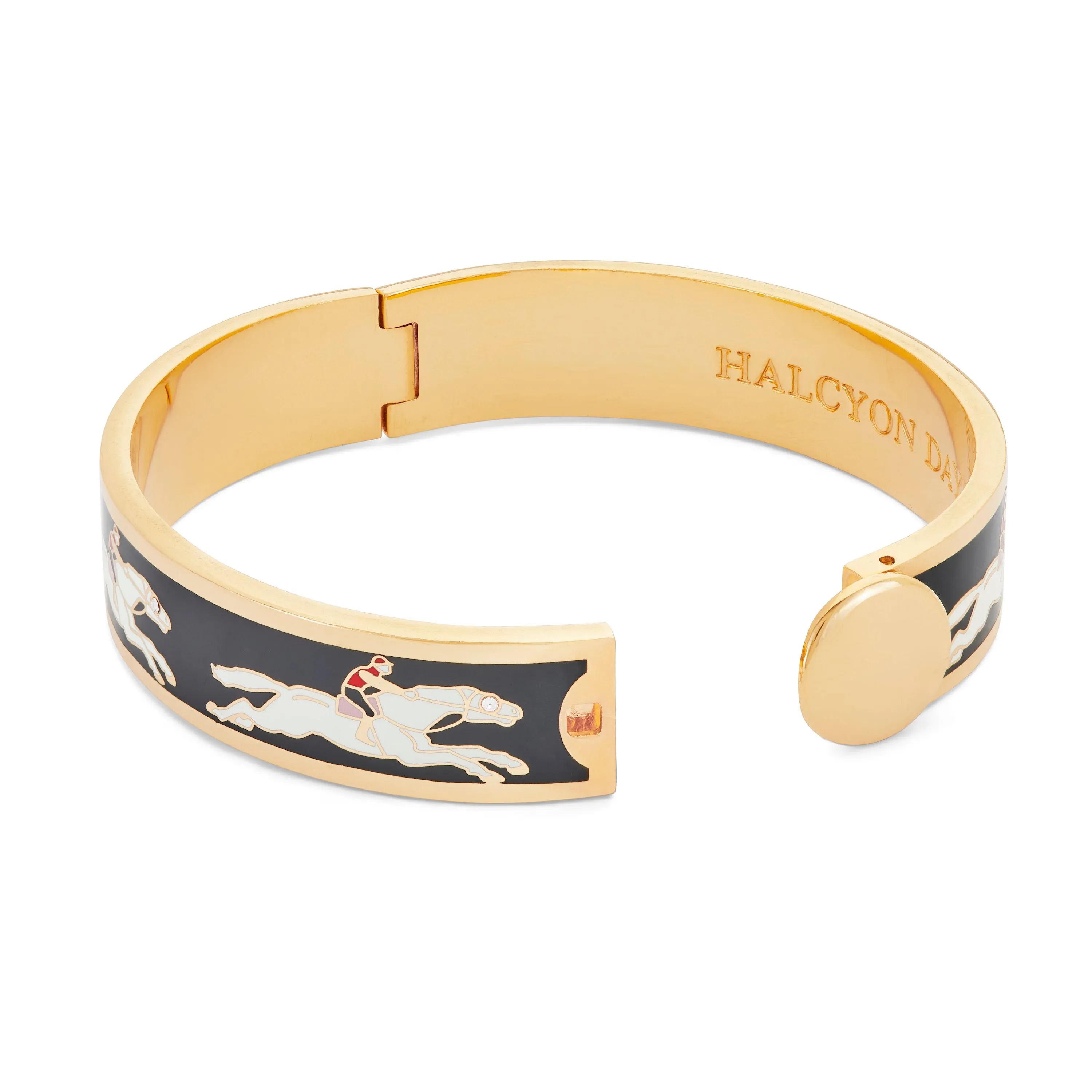 Race Horse Black & Cream Bangle