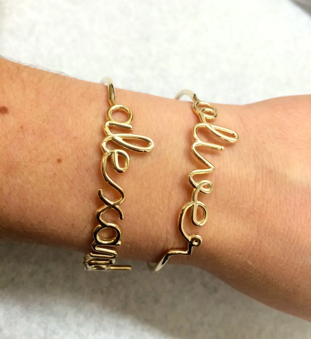 Script Name Bracelet (Customizable)