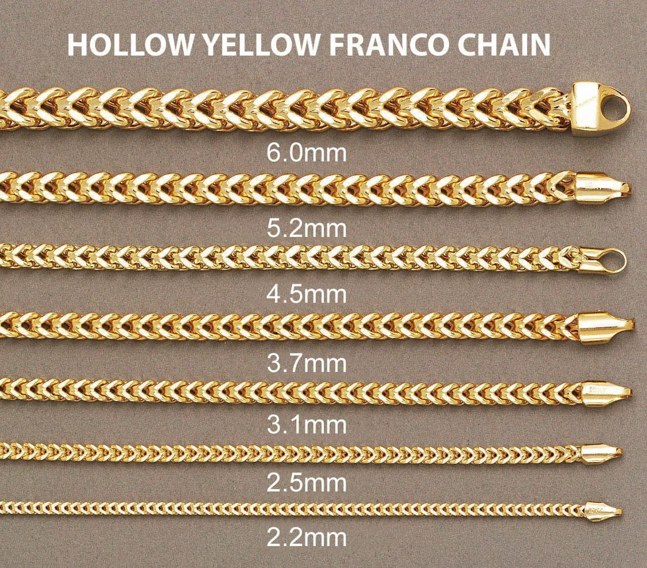 Semi Solid  Mens Franco Bracelet 10K Yellow Gold